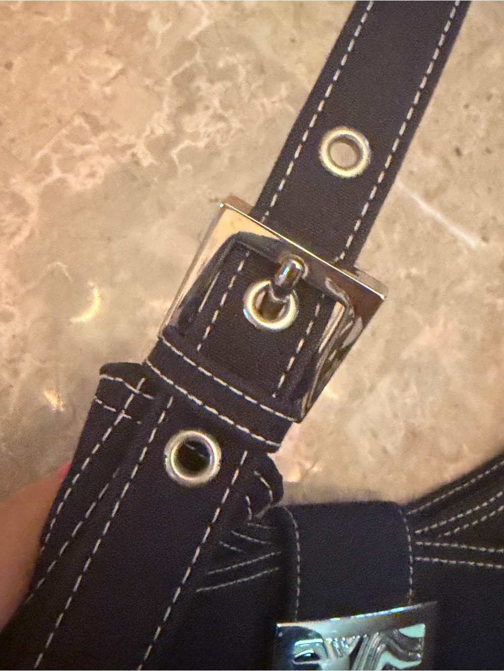 Fendi Denim Mama Baguette vintage handbag. Authentic!! - Picture 7 of 17